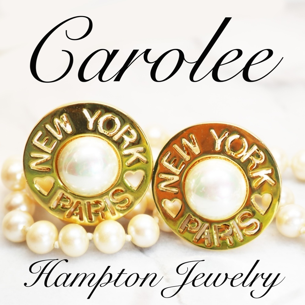 ⚜️ LONDON MILAN RUNWAY Vintage Carolee Earrings - Picture 11 of 13